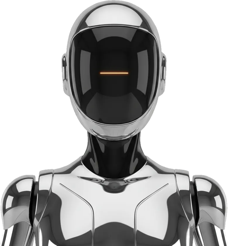 Хромон өнгөлгөөтэй AI chatbot робот
